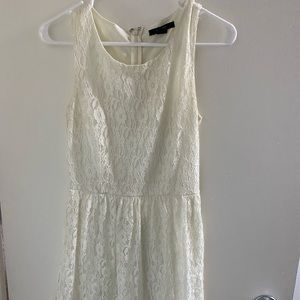 White laced dress